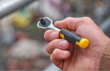 Торцевой ключ STANLEY с храповым механизмом, биты STMT82672