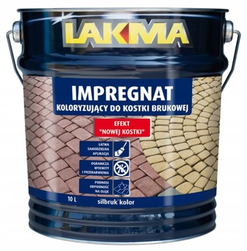LAKMA SILBRUK KOLOR Impregnat do Kostki Brukowej Betonu Antracyt 10L