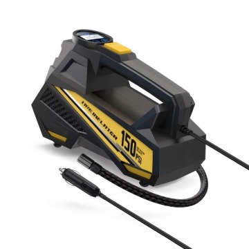 Elektrická kompresorová pumpa na pneumatiky 12V Led displej svítilna (ZR86)