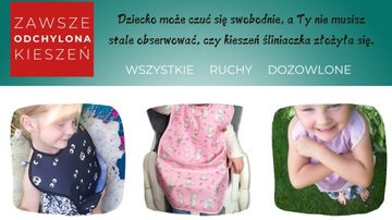 длинный нагрудник для детей, водонепроницаемый, FLIPABLE POCKET, дутый