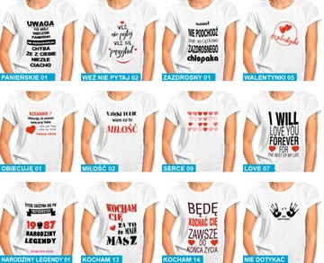 koszulka z nadrukiem dla kobiety, dziewczyny, żony, koleżanki - XL