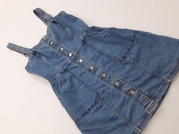 H&M jeansowa SUKIENKA wygodna MODNA trapezowa _ 38