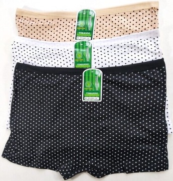 BOKSERKI majtki DAMSKIE bambusowe XL/2XL ZESTAW 3 szt