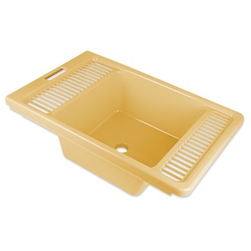 MISKA ZLEW NA WANNĘ Z ODPŁYWEM KORKIEM PLASTIKOWA