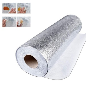 samoprzylepna wodoodporna folia aluminiowa 500x60