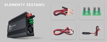 Преобразователь напряжения Newell с модифицированной синусоидой - 12 В/230 В, 500 Вт