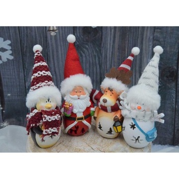 Светодиодная фигурка снеговика 7х6х16 см.