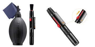 Gruszka pędzelek do czyszczenia optyki aparatu obiektywu zestaw 3w1 K&F