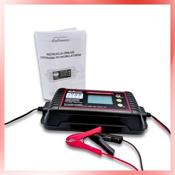 Prostownik Samochodowy 12V 24V 10A Mocny Automatyczny Inteligentny NAPRAWA
