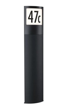 Paulmann Słupek numer domu PADEA PIR LED DIM 8,5W 3000K IP44 - antracyt