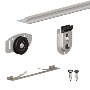 System przesuwny szafa 2-drzwiowa,70 kg szer. 1,5m