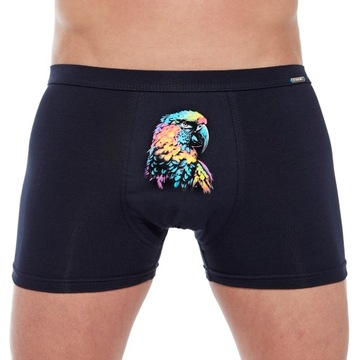 Bokserki męskie Cornette Tattoo 280/231 Parrot r. L (48) papuga nadruk