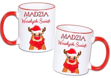 РОЖДЕСТВЕНСКАЯ КРУЖКА ЗВЕЗДА + ВАШЕ ИМЯ