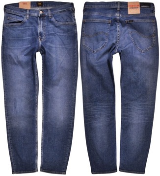 LEE spodnie SKINNY regular BLUE jeans LUKE _ W32 L32