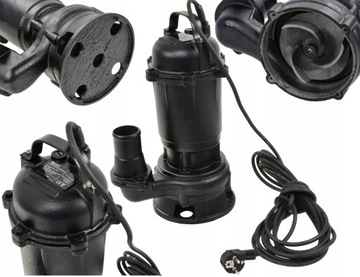 ЧУГУННЫЙ НАСОС GEKO ДЛЯ ГРЯЗНОЙ ВОДЫ Септик с измельчителем 550Вт 17М3/Ч