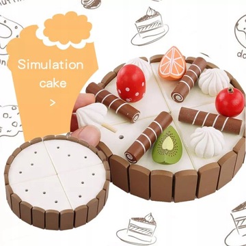 ДЕРЕВЯННЫЙ НАБОР ДЛЯ РАЗРЕЗКИ ТОРТА ДЛЯ ДЕТЕЙ МАГНИТ ТОРТ МАТАДИ НА ДЕНЬ РОЖДЕНИЯ