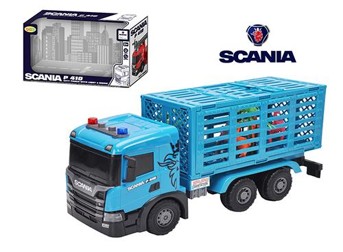 Velká Scania P 410 kamion XXL Přeprava Zvířat světla a zvuky