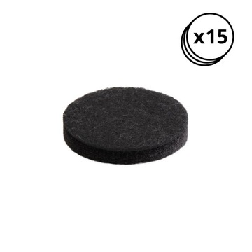 15 SZT FILC PODKŁADKI POD KRZESŁA NOGI MEBLE FI 25