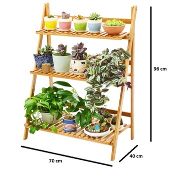 БАМБУКОВАЯ ЛЕСТНИЦА ПОДСТАВКА ДЛЯ ЦВЕТОВ