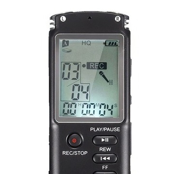 ДИКТОФОН USB ПРОФЕССИОНАЛЬНЫЙ 15 ЧАСОВ ДЛЯ ЗАПИСИ ГОЛОСОВ 16 ГБ, АККУМУЛЯТОРНЫЙ