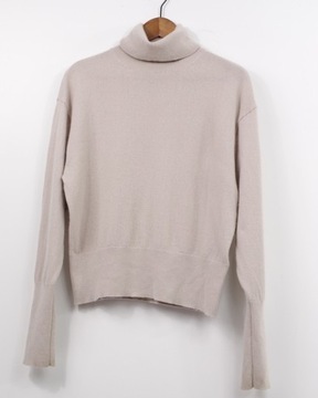 H&M KLASYCZNY LUŹNY SWETER GOLF WEŁNA KASZMIR OVERSIZE 38/M