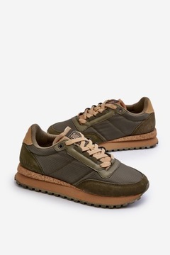 SNEAKERSY MĘSKIE MEMORY FOAM SYSTEM BIG STAR NN174325 KHAKI 41