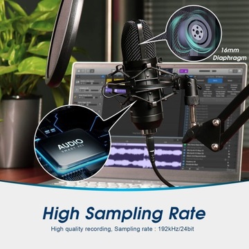 August REC100 USB студийный конденсаторный микрофон