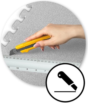 КОВР ПАЗЛ Коврик из пеноматериала 60х60см 6 шт. серый