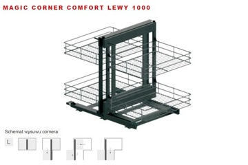 REJS Kosz Magic Corner Maxima Classic 100 Lewy GR