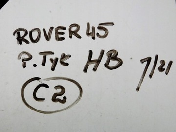 J/21 ROVER 45 HB SKLO (OKNO) BOČNÍ DVEŘE PRAVÝ ZADNÍ C2