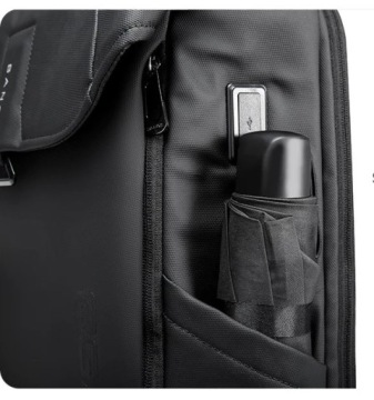 Рюкзак Bange BG-2575 для ноутбука 15,6 дюйма с USB, два отделения, серый