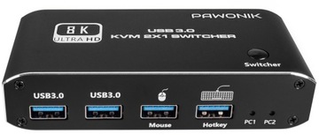 KVM-консоль Переключатель HDMI 2.1 4K120Гц 8K