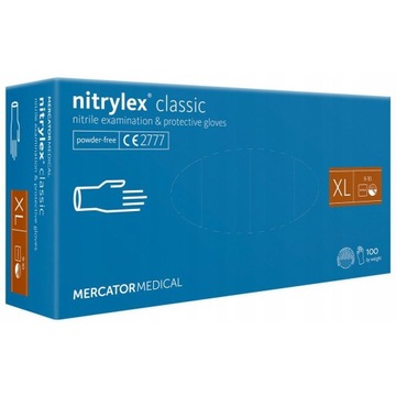 Rękawiczki jednorazowe Nitrylex r. XL 100 szt.