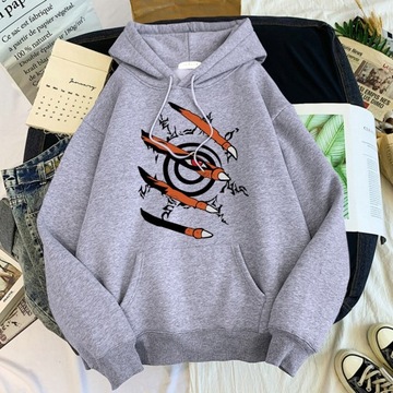 BLUZA Z KAPTUREM NARUTO ANIME KURAMA HOODIE LIS