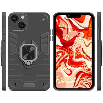 ARMOR CASE ДЛЯ IPHONE 13 ЧЕРНЫЙ ARMOR HOLDER RING CASE + 9H СТЕКЛО