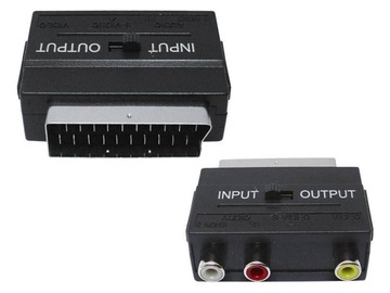 АДАПТЕР 1X ЕВРОШТЕК 3XRCA ВЫКЛЮЧАТЕЛЬ ВХОДА-ВЫХОДА