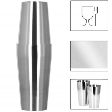ZESTAW BARMAŃSKI 14el DO KOKTAJLI DRINKÓW SHAKER 750ml PROFESJONALNY+STOJAK