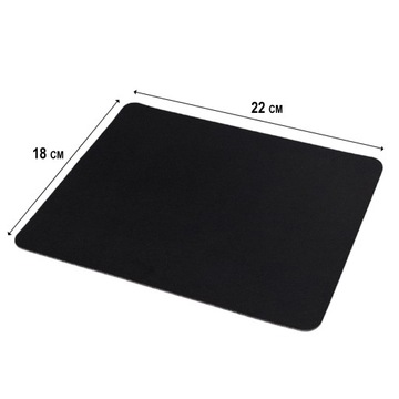 КОВРИК ДЛЯ ОФИСНОЙ ИГРОВОЙ МЫШИ ДЛЯ СТОЛА, ЧЕРНЫЙ КОВРИК