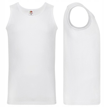 Koszulka na ramiączkach tank top FRUIT of The Loom - Athletic biała L