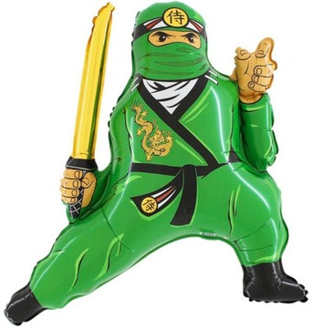 Balon foliowy NINJA zielony wojownik 61cm