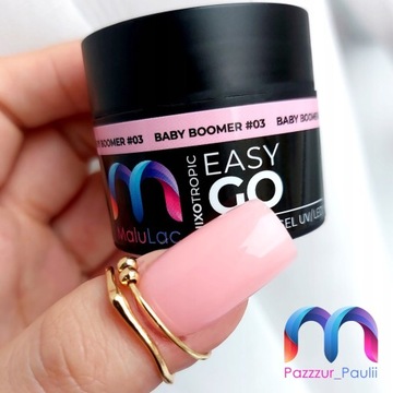 Гель наращивающий MaluLac EasyGo 45г для гелевых ногтей