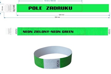 Бумажные браслеты Tyvek 200 для мероприятий + печать