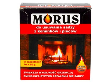 MORUS NA SADZĘ DOPALACZ DO SADZY Z PIECA ŚRODEK DO CZYSZCZENIA KOMINKÓW