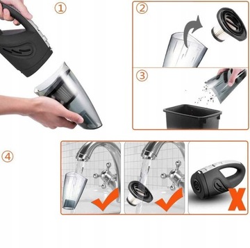 РУЧНОЙ АККУМУЛЯТОРНЫЙ АВТОМОБИЛЬНЫЙ ПЫЛЕСОС 120ВТ ЕС