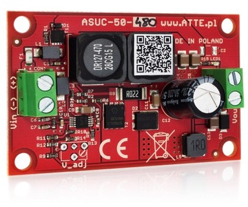 Przetwornica DC/DC podnosząca napięcie 50W @ 12V