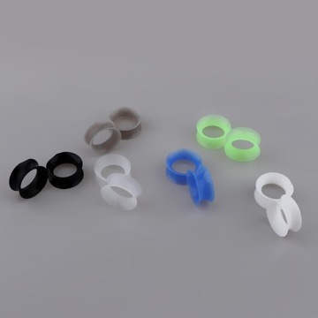 12 шт., твердый силикон с двойными расклешенными ушными вкладышами, растягивающимися