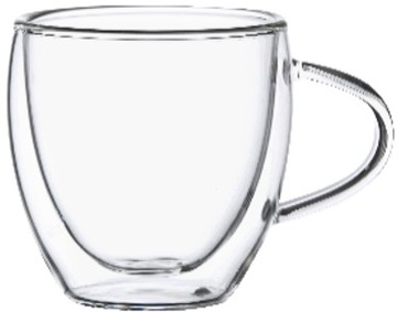 Filiżanki Szklanki Termiczne do Kawy Espresso 2x75ml