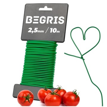 САДОВАЯ ПРОВОЛОКА 2,5 ММ 10 М ЦВЕТОЧНЫЕ РАСТЕНИЯ ДЛЯ ПОДВЯЗКИ