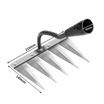 Narzędzie do usuwania chwastów Ostra motyka do wyrównywania trawnika z 5 stalowymi zębami