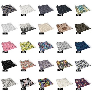 Мебельный шпон ПВХ Лофт листья папоротника 100х50 см